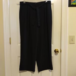 NEW Sport Collection Black Belted Dress Pants  Size 18